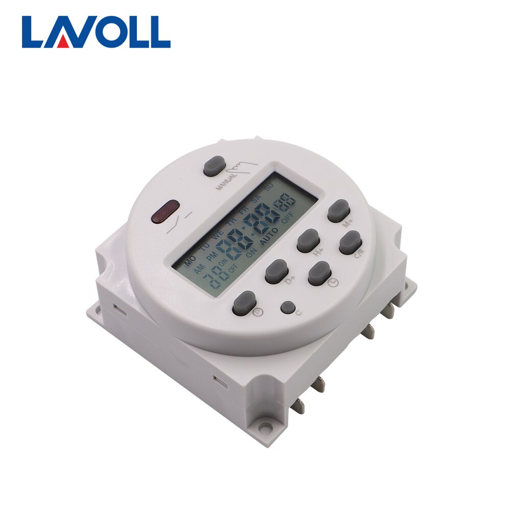 CN101A avec couvercle minuterie relais interrupteur de lumière programmable minuterie numérique swith avec couvercle de protection hebdomadaire