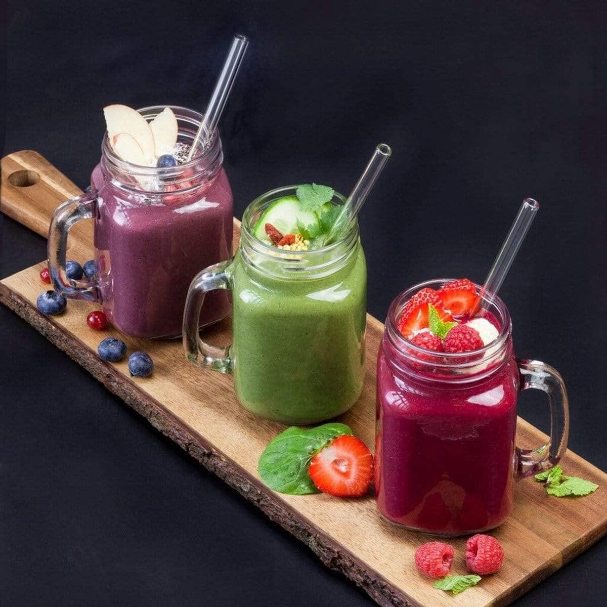 6 tommer 15cm korte glassugerør 8 stk/sæt miljøvenligt genanvendeligt cocktailsugerør til smoothies milkshake bar drinkware