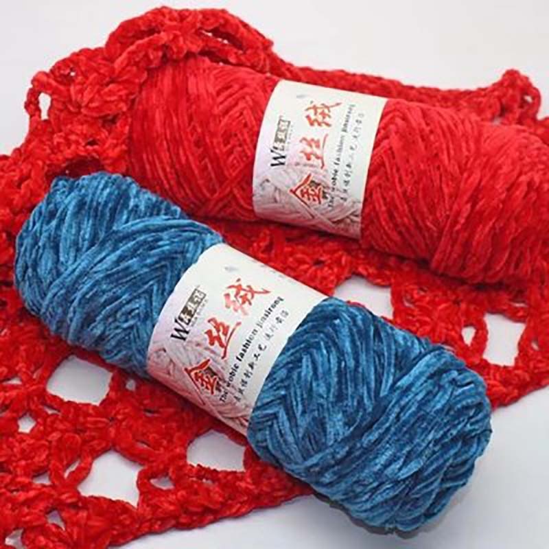1pc = 100g Chenille velours épais fil doux crochet fil bébé fil Crochet pour tricoter fil écharpe à la main tricot bricolage CMX0006