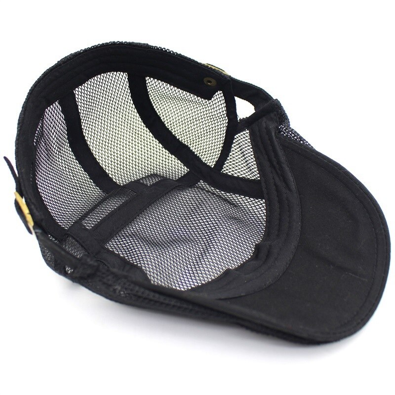 Moda berretto strillone berretto ottagonale in maglia traspirante cappello estivo cappelli piatti regolabili per uomo cappellini sportivi in cappelli estivi