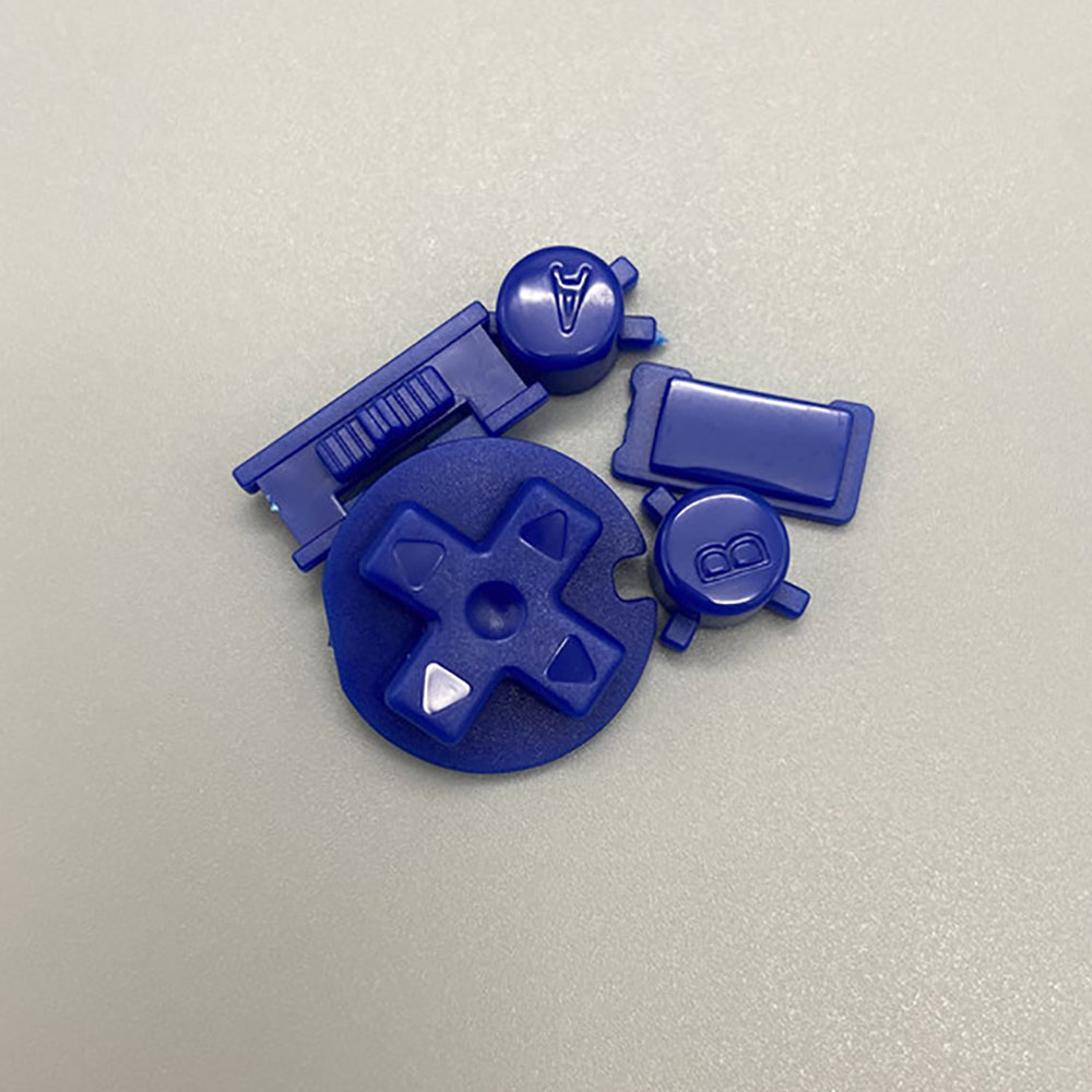 JCD 1set For Gameboy Color GBC Button A B D-pad Direction Operation Key Replacement Parts: Silver