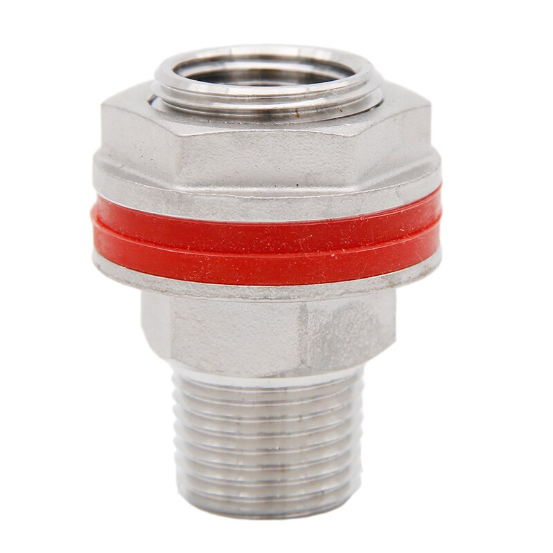 Heavy Duty Weldless Bulkhead - 1/2" Male NPT x 1/2"Female NPT Stainless Steel Homebrew Kettle Keg