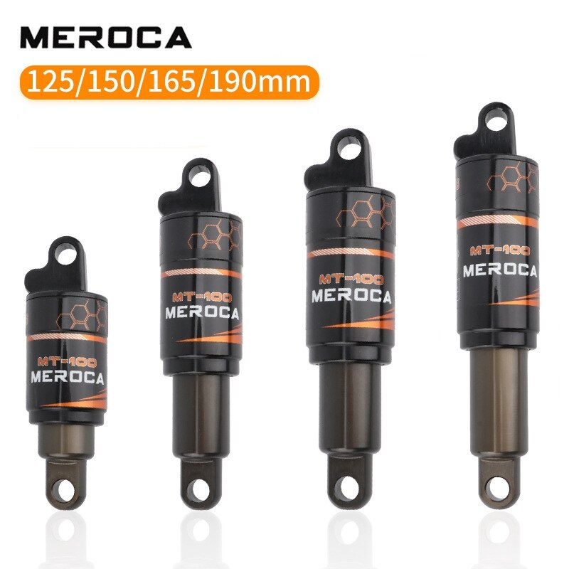 MEROCA-amortiguador de MT-100 para bicicleta de montaña, resorte de aceite, 125/150/165/190mm, piezas de bicicleta Iamok, 750/850/1000lbs