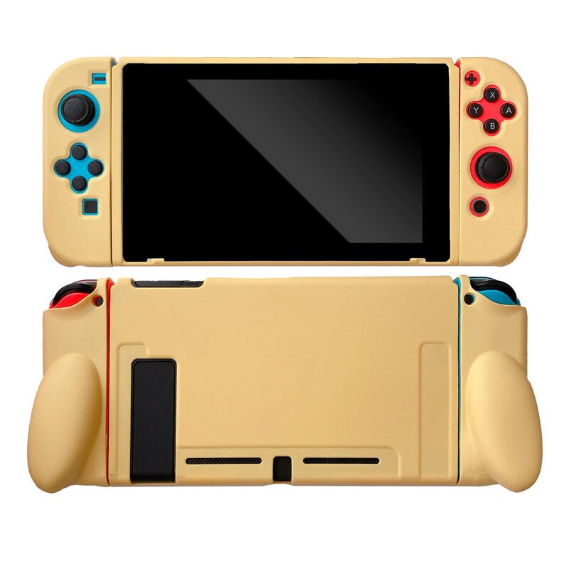 Nintend Schakelaar Roze Case Beschermende Hard Case Shell Voor Nintendos Switch Console Joycon Kleurrijke Back Cover Afneembare: Yellow