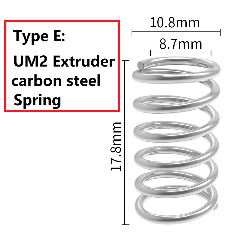 20 stks Veren Voor 3D printer CR10 Reprap Ender 3 Anet A8 voor Heatbed nivellering Extrusie 3D printer onderdelen: Black