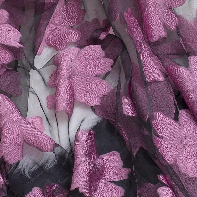 printemps Organza soie écharpe femmes de luxe broderie longue écharpe Hijab hiver dentelle foulards châle pour fille accessoires