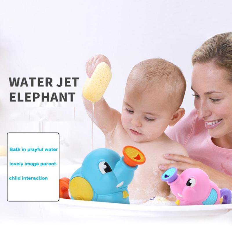 Baby Bad Speelgoed Cartoon Olifant Kids Funny ABS Float Spray Water Bad Speelgoed Willekeurige Kleur