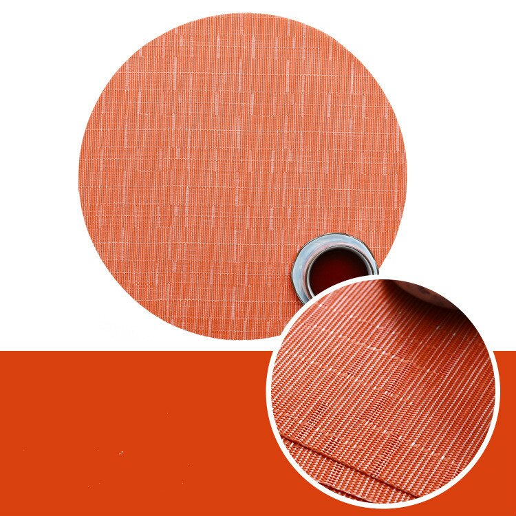 Keukenaccessoires plastic tafel placemats kom kerstmat beker onderzetters set rond geweven pvc isolatiemat pot koffie eetkamer: Weefmat 06