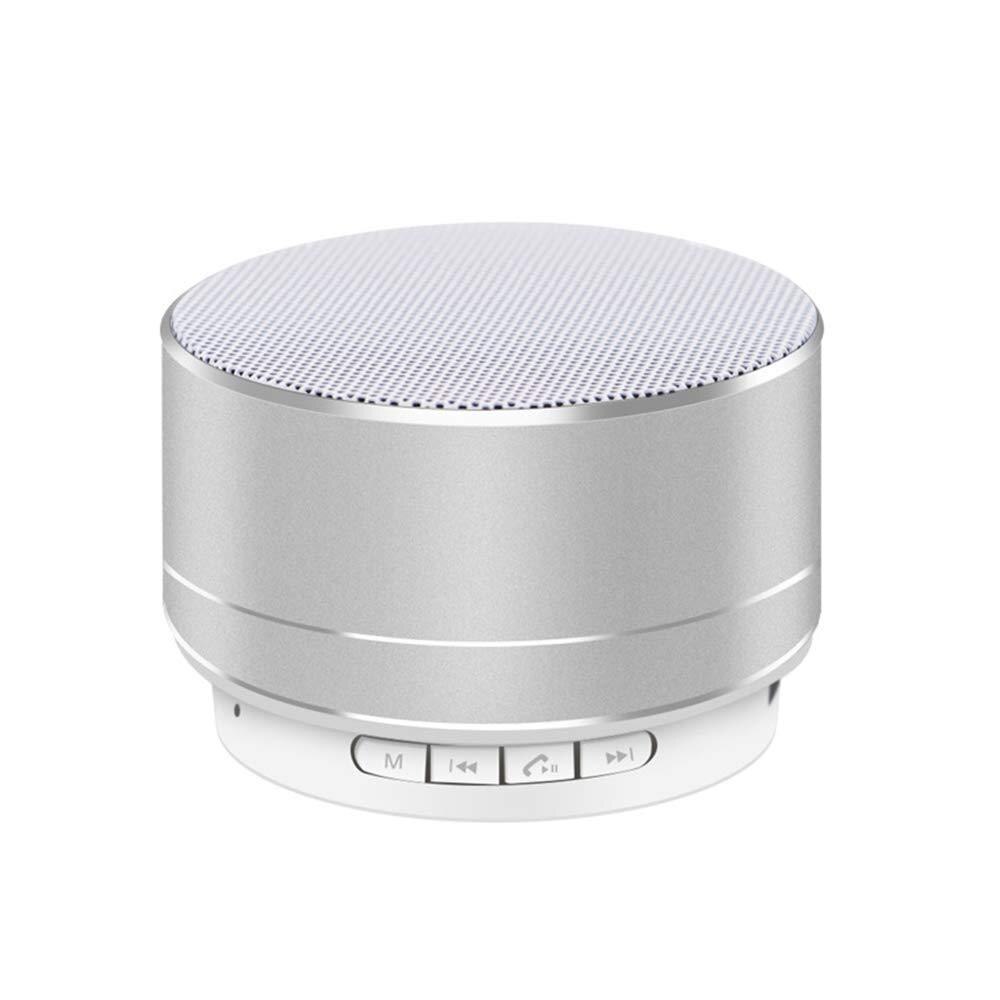 WPAIER A10 Aluminum alloy Wireless Bluetooth speakers Outdoor portable mini metal speaker with LED lights mini: Gray