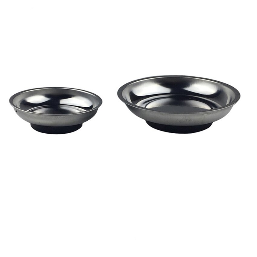 Rustfrit stål tunge magnetiske dele skål 3/4/6 inches runde magnetiske skruer møtrikker bolte værktøj dele bakkeholder