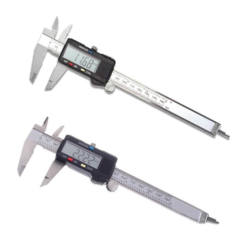 Digital Display Vernier Caliper Micrometer 150mm Accurate Ruler Exterior Interior Depth Measuring Tool Measurement Instrument