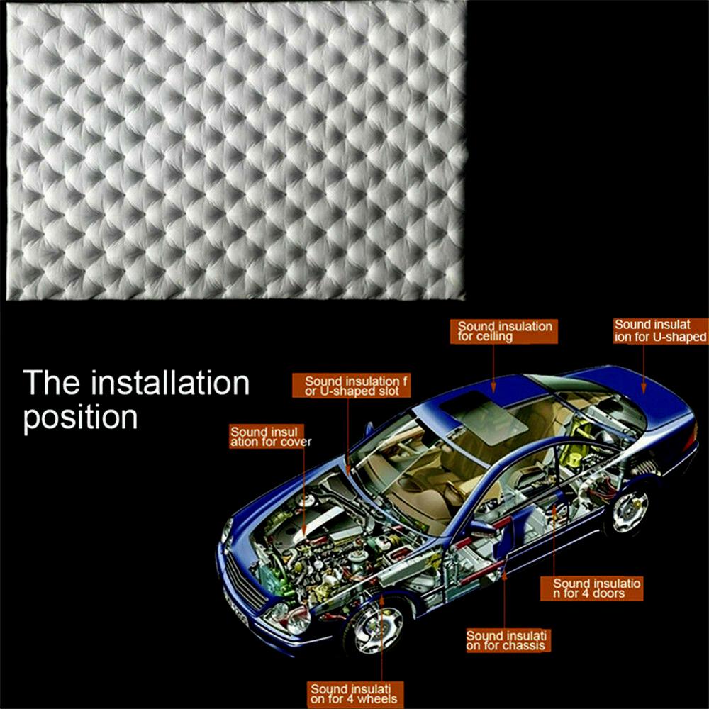 Car Sound Proofing Deadening Insulation Closed Cell Foam Flame Retardant 80*50cm