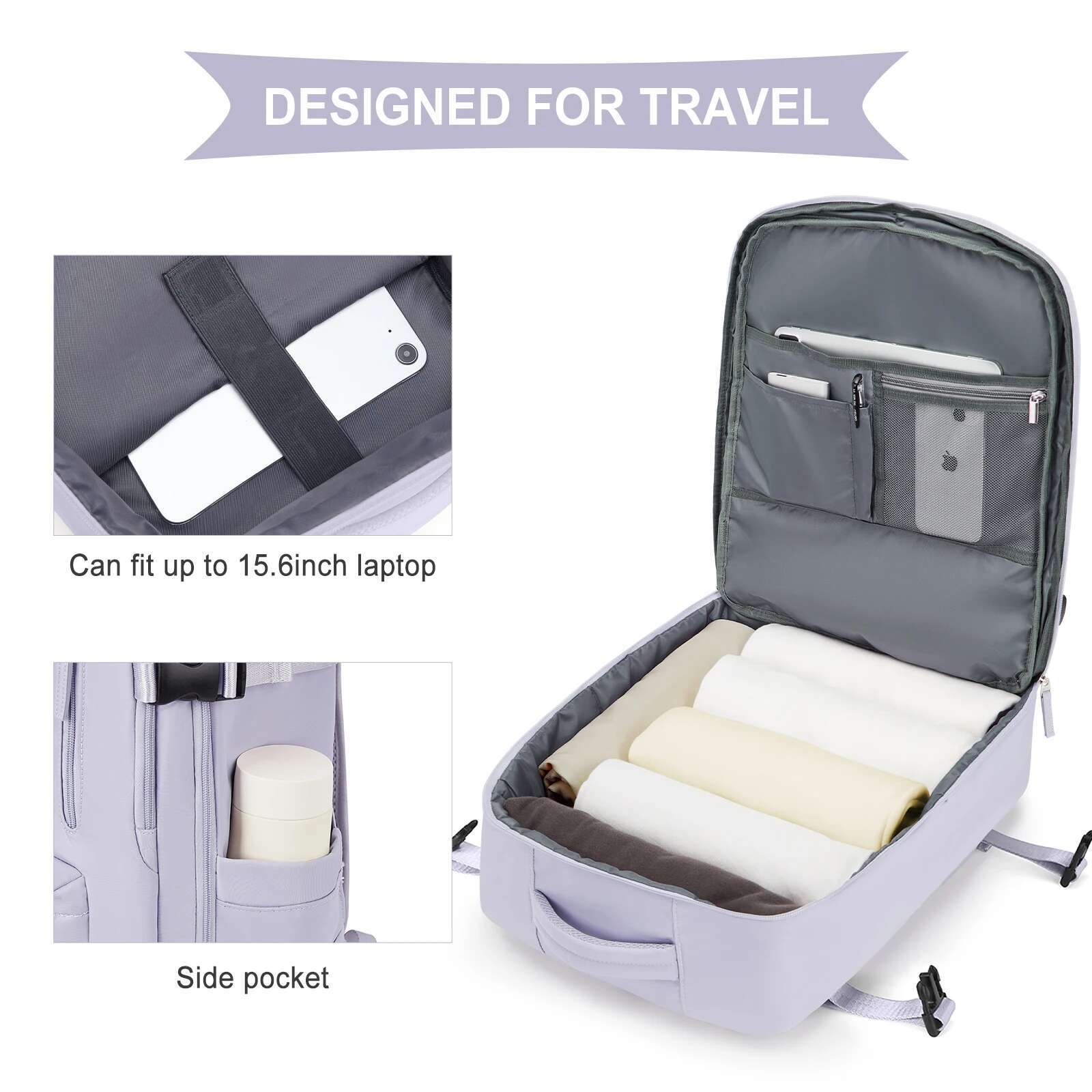 Damkabinresebärbar dator med stor kapacitet easyjet handbagage 45 x 36 x 20 ryggsäck ryanair 40 x 20 x 25 vattentät väska bagage