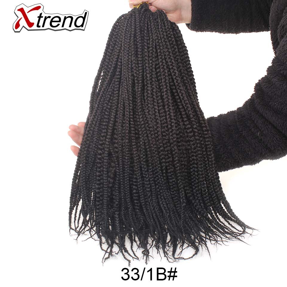 Xtrend Doos Vlecht Synthetisch Haar Gehaakte Vlechten Ombre Vlechten Haar Voor Zwarte Vrouwen Extensions 22 Inch 20 Strengen Per Verpakking: 1 Stks/partij