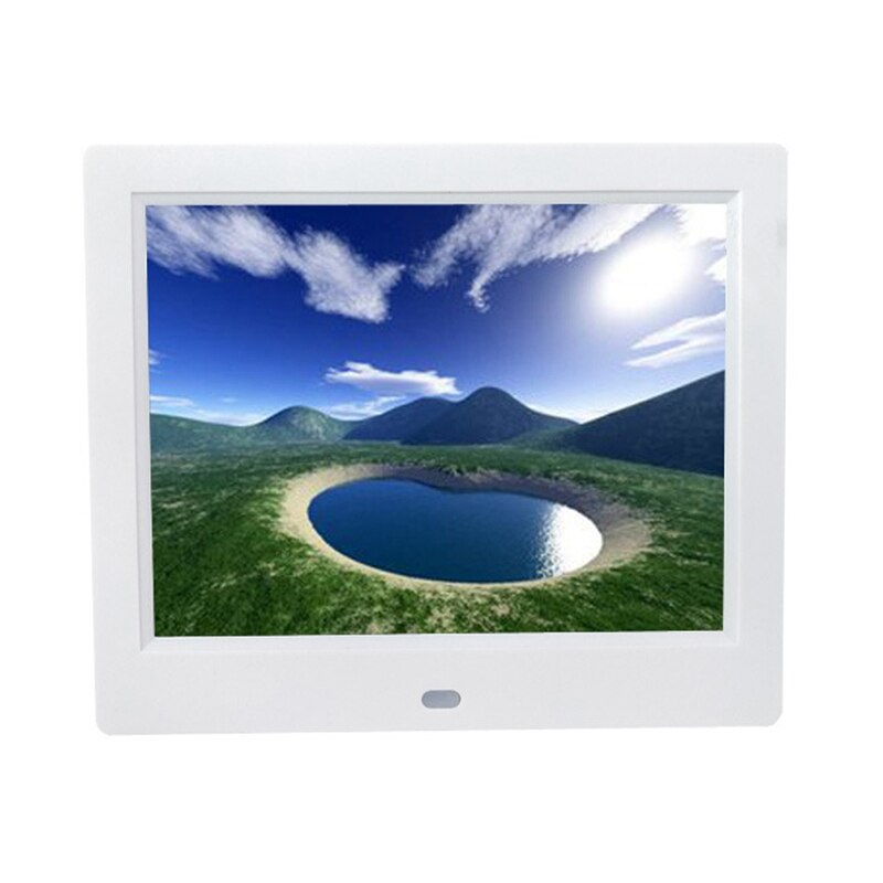 Digital Photo Frame 8 Inch Screen LED HD 1024X768 Mult-Media Player MP3 MP4 with Alarm Clock Electronic Album