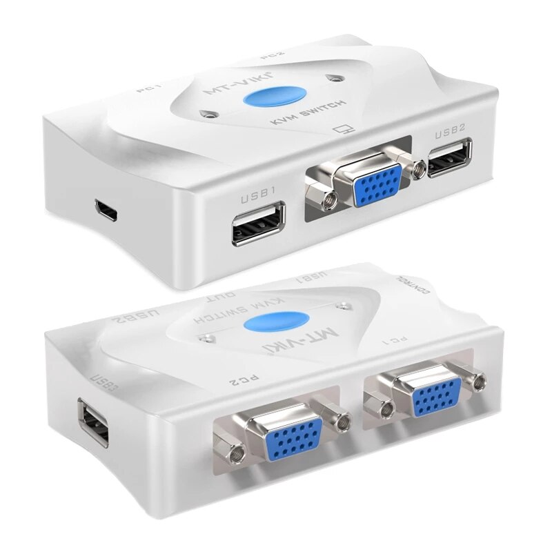 VGA USB automatische KVM switch 2 Port Smart KVM Schalter 2 eingang 1 ausgang VGA USB Hotkey Wired Remote Controller wählen sie Auto Scan