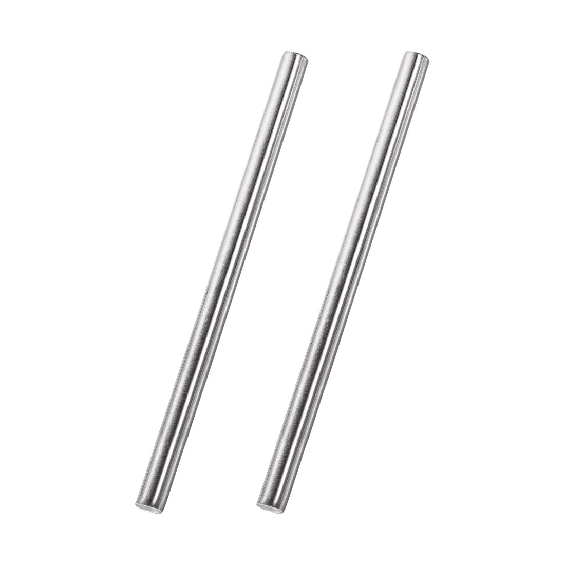 Uxcell 1mm x 100mm 304 Stainless Steel Solid Round Rod Lathe Bar Stock for DIY Craft - 2pcs