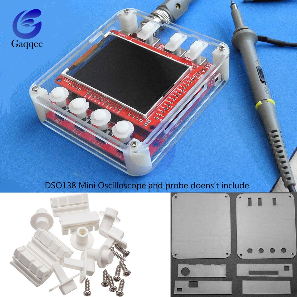 Mini digitalt oscilloskop akrylbeskyttelseshus anti ridse dso 138 mini oscilloskop gennemsigtigt skjold