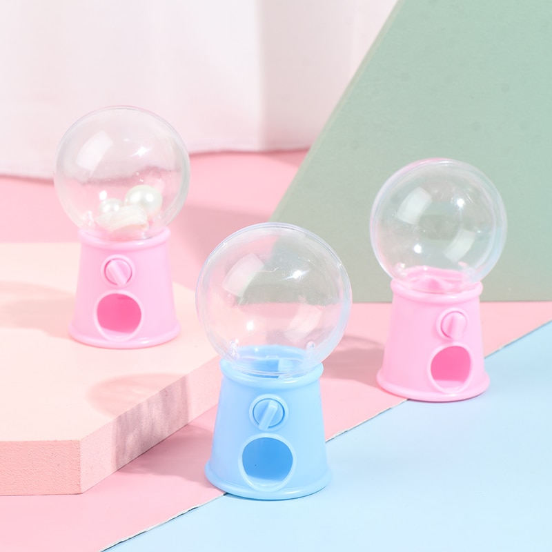 Mini Candy Machine Bubble Gumball Dispenser Coin Bank Kids Toy ~