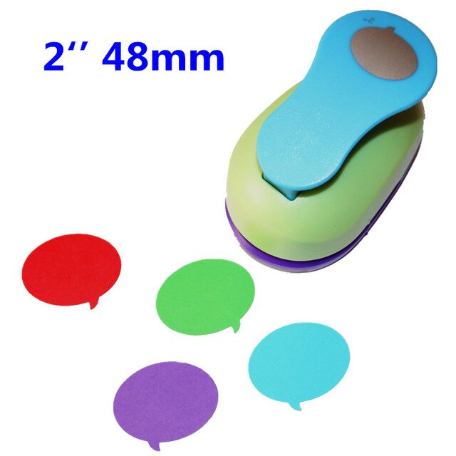 1pc 2 &quot;  (50mm)  cirkler rund form spar indsats gør det selv eva skum hul papir kort scrapbog stor hulmaskine papirskærere leverandør: Dialog