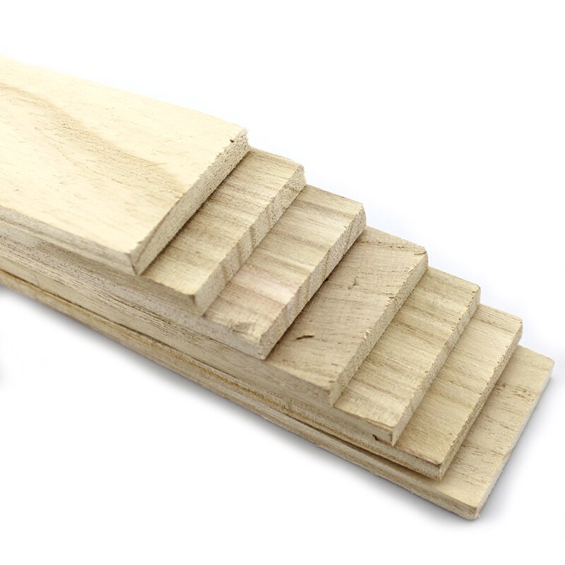 7 * 45mm Tong wood plank long wood strip DIY architectural model making handmade cottage material solid wood plate