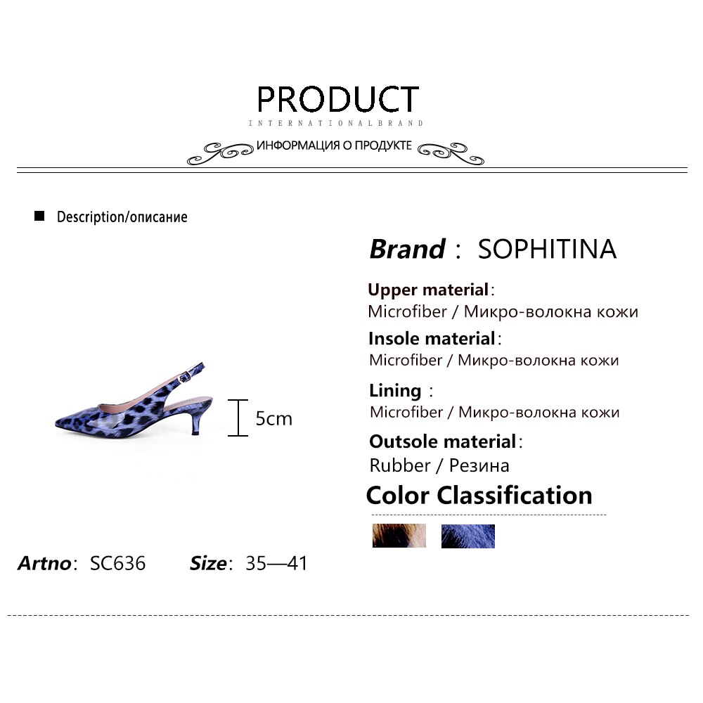 SOPHITINA Sommer Frauen Neue Pumpen Spitz Dünne Fersen Med Pumps Modische Schuhe Mikrofaser Reife lässig Sandalen SC636