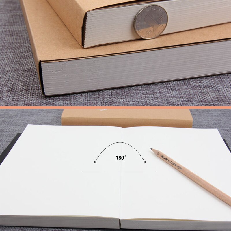 A5 B5 16K Blank Kraft Paper Sketchbook Student Painting Book Art Painting Paper Teacher Office Student Stationery