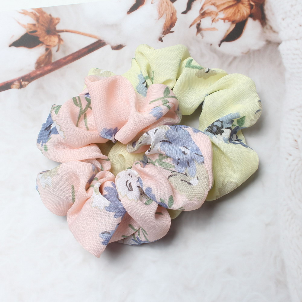 Chouchous élastiques à rayures et points, 2 pièces/lot, élastique pour queue de cheval, bandeau, corde pour cheveux, cravate, Stipe pour femmes et filles: Lavande