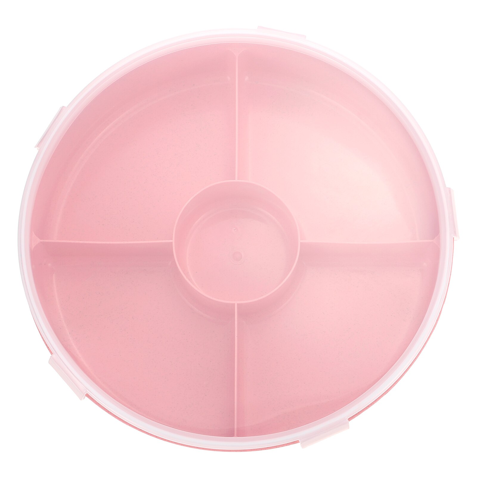 Plastic Fruit Box Divided Snack Storage Container Household Dried Fruit Box with Lid