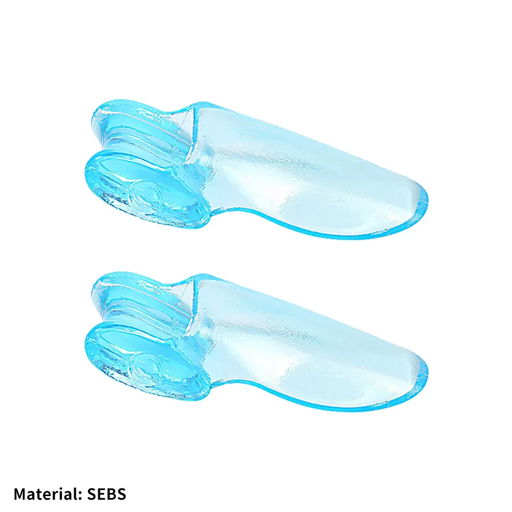 1 paar Siliconen Teen Separator Siliconen Gel Duim Corrector Bunion Kleine Teen Protector Hallux Valgus Voetverzorging Relief Pads: Light Grey