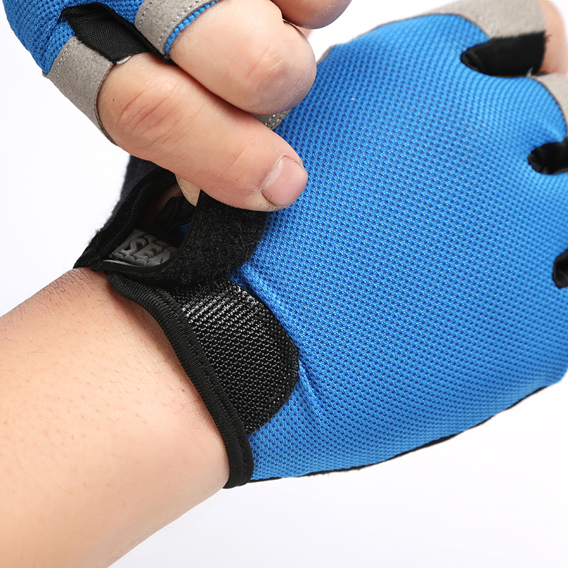 Ademend Half Vinger Gym Halters Handschoenen Mannen Vrouwen Bodybuilding Crossfit Oefening Sport Handschoenen Voor Fietsen Fiets Anti Slip