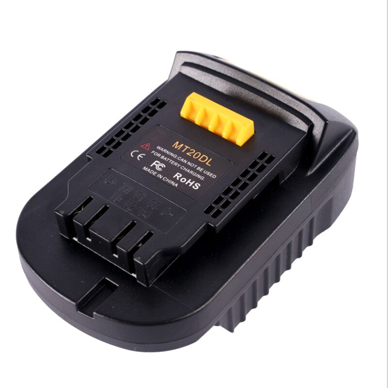 Mt20dl batteri adapter til makita 18v bl1830 bl1860 bl1815 li- ion batteri til dewalt 18v 20v dcb 200 li- ion batteri