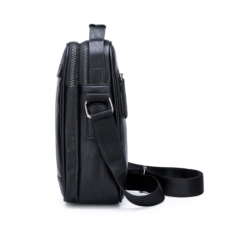 Læder messenger taske håndtaske top mandlige skuldertasker mærke crossbody tasker bolso afslappet forretning retro