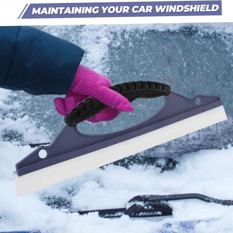 Tragbarer Autowischer, Silikon-Wasserwischer, Fensterabzieher, Reiniger, Trocknungswerkzeug für Autoglaswäsche, Streifenfreier Reinigungswischer