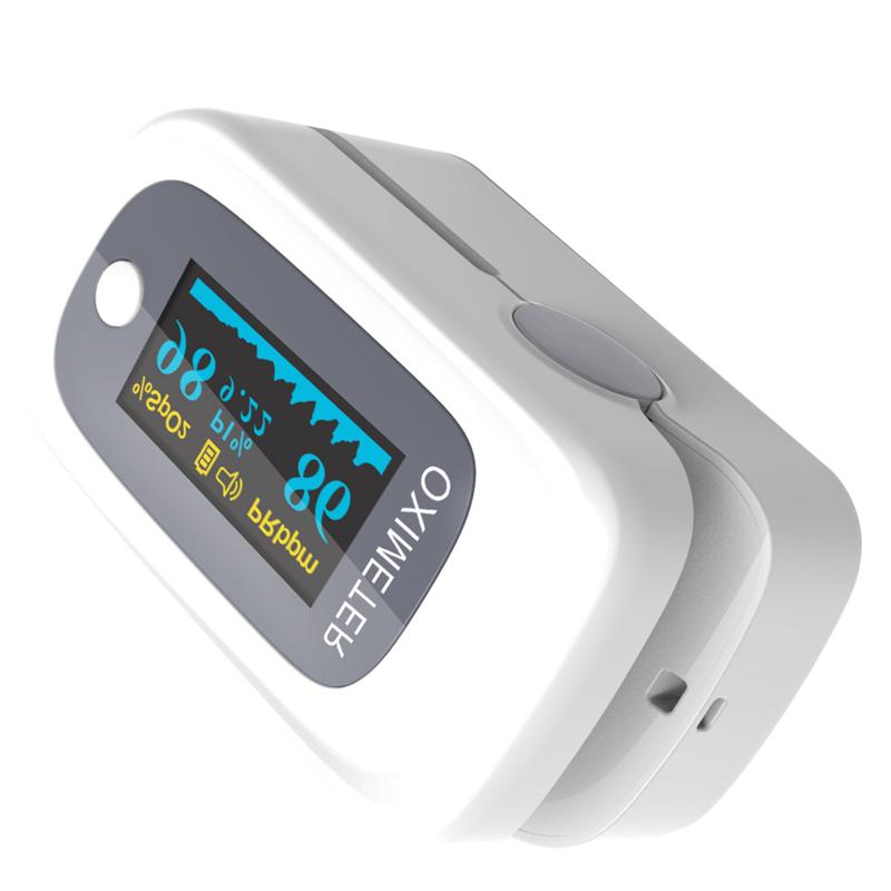 Pulse Oximeter Pulse Rate Perfusion Index Blood Oxygen Meter Monitor Device Gauge for Office Living Room Home