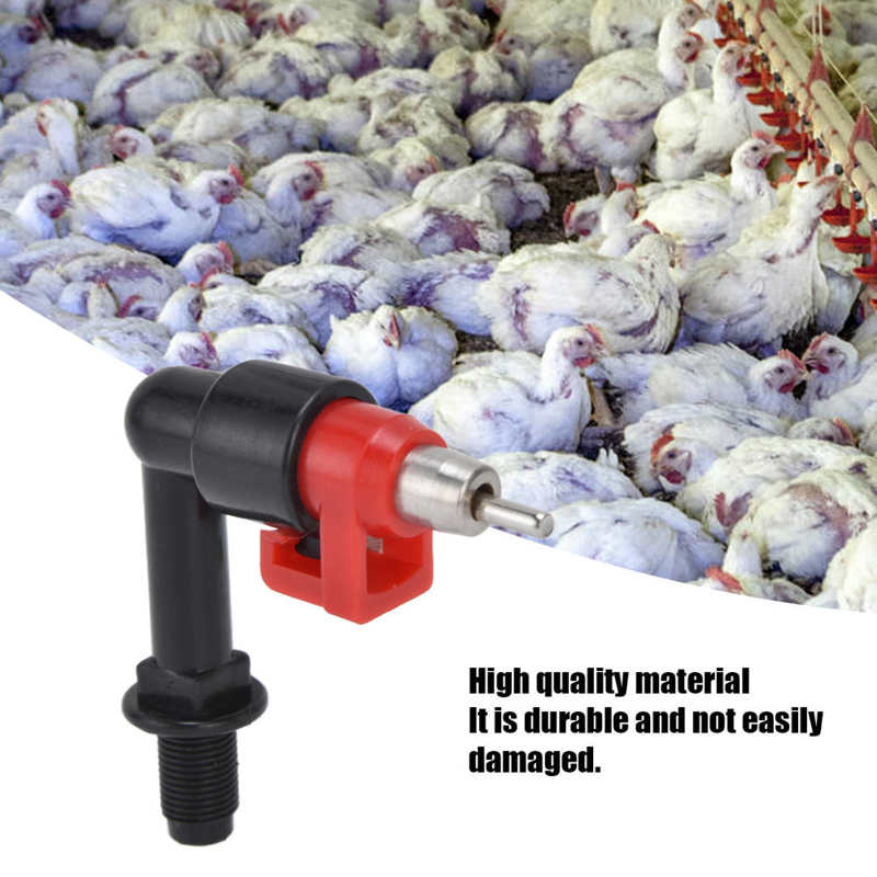 Chicken Waterer Chicken Watering System Durable 12Set Chicken Water Cup with Spring for Animal Husbandry for Farm