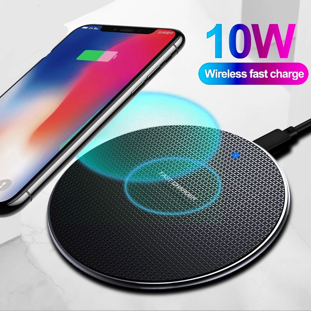 Cargador inalámbrico rápido de 20W para móvil, almohadilla de carga rápida USB para iPhone 11, XS, XR, 8 Plus, Samsung, Huawei, Xiaomi, novedad