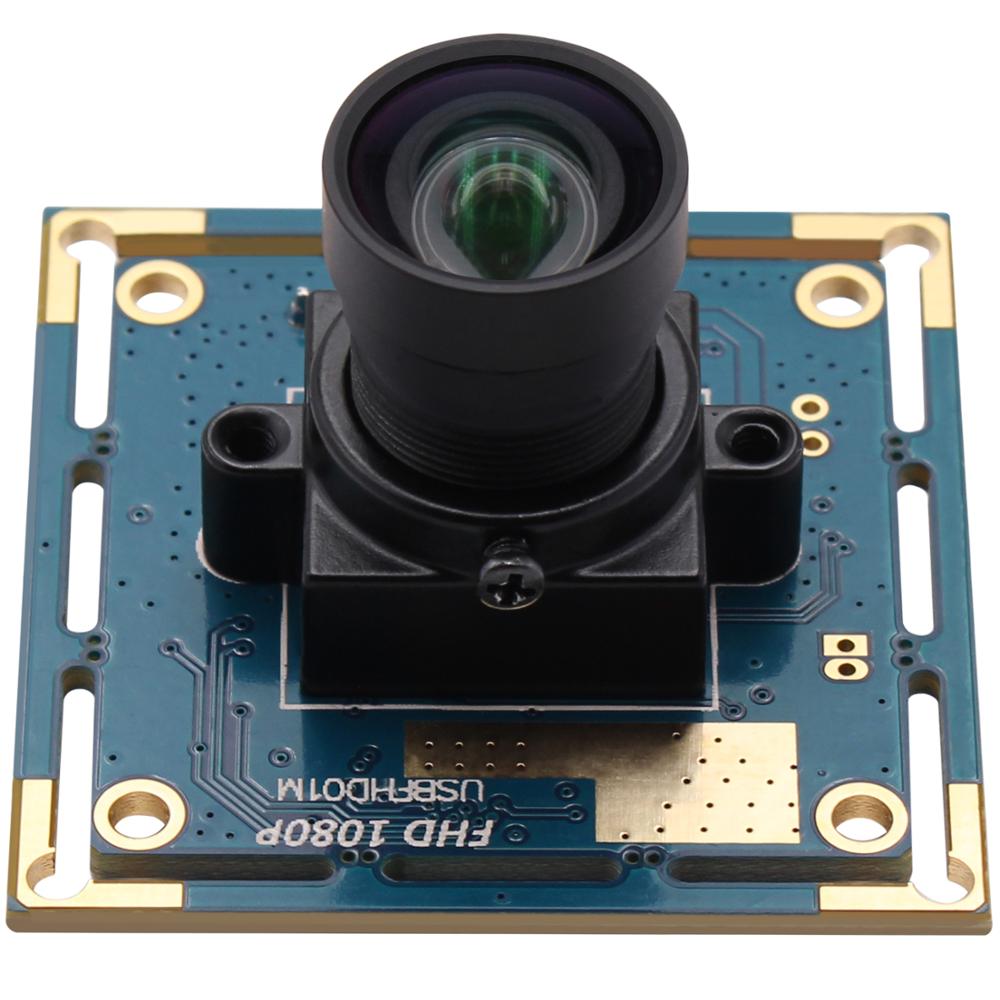 2MP 1080P USB Della Macchina Fotografica HD Pieno 1080P Nessuna distorsione Lente CMOS OV2710 Micro Mini USB Web Camera Modulo per la Macchina Industriale di Visione