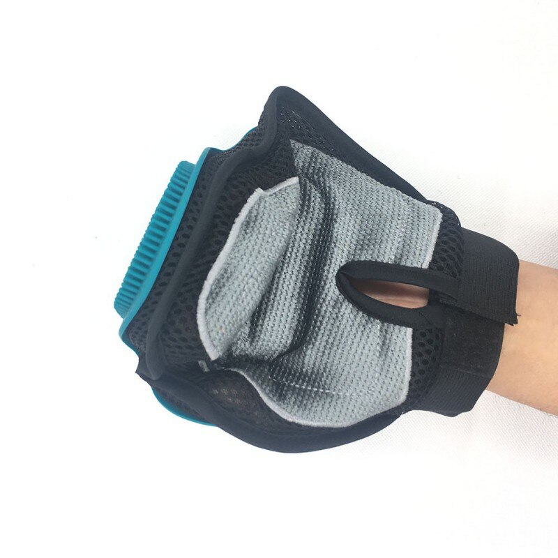 Brosse pour chien de compagnie | Gant de toilettage à Double usage, gant de toilettage de chien doux, peigne de grande paume ronde pour nettoyer les cheveux amples