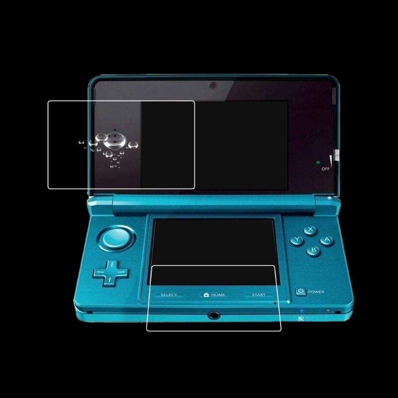 Pellicola salvaschermo LCD superiore + inferiore trasparente per la nuova Console 3DSLL/XL N7MC