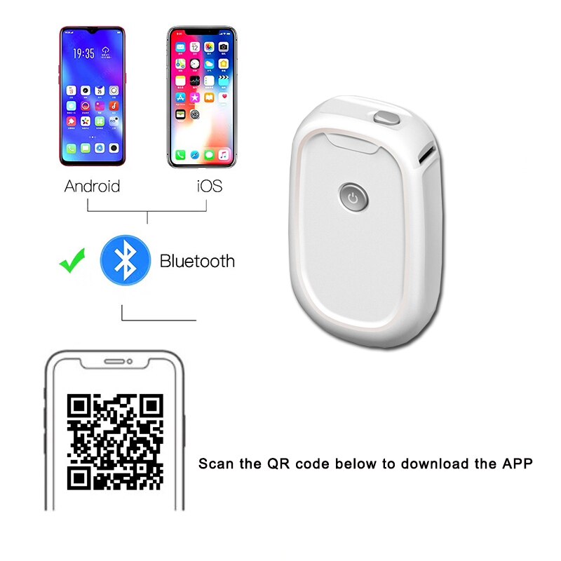 Portable Thermal Label Printer Handheld Sticker Printer Bluetooth Wireless Mobile Phone for Android iOS ome Use Office Printer