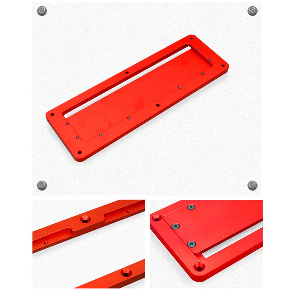 Electric Circular Saw Flip Cover Plate Flip-Floor Table Special Cover Plate Adjustable Aluminium Insert Plate for Table Saw