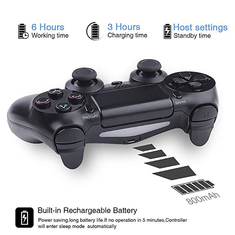 Wireless / Wired Controller For PS4 Bluetooth 4.0 DualShock Mando Gamepads ps4 Joystick