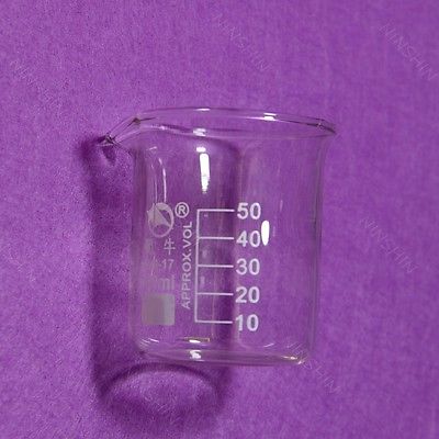 50mL Glass Beaker,Low Form Beaker Item,Lab Glassware