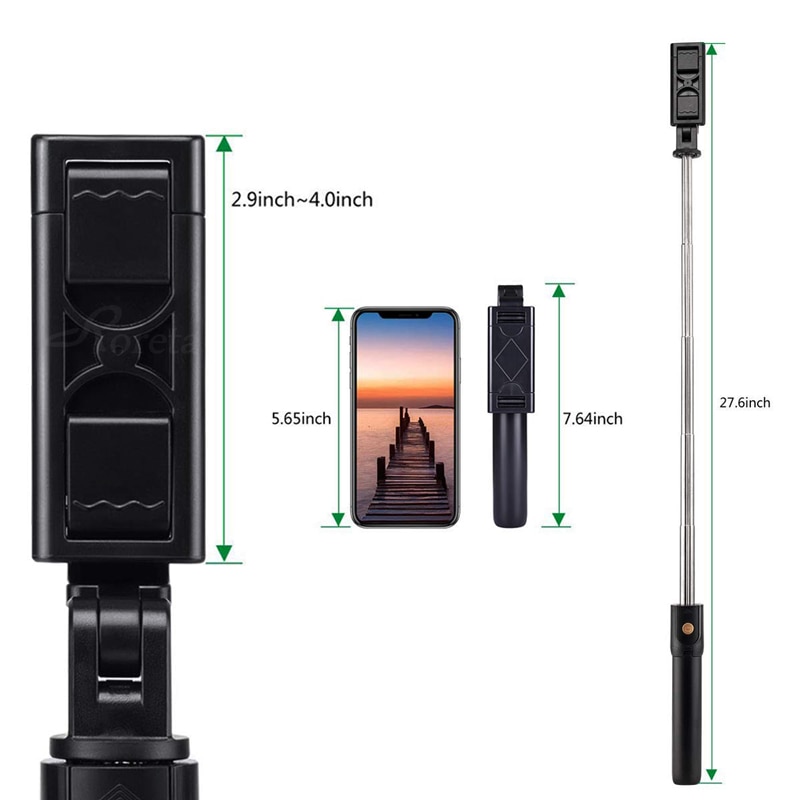 K07 Drahtlose Bluetooth Selfie Stock Erweiterbar Gimbal Handheld Monopod Faltbare mit Fernauslöser Stativ für Telefon Gopro Camer