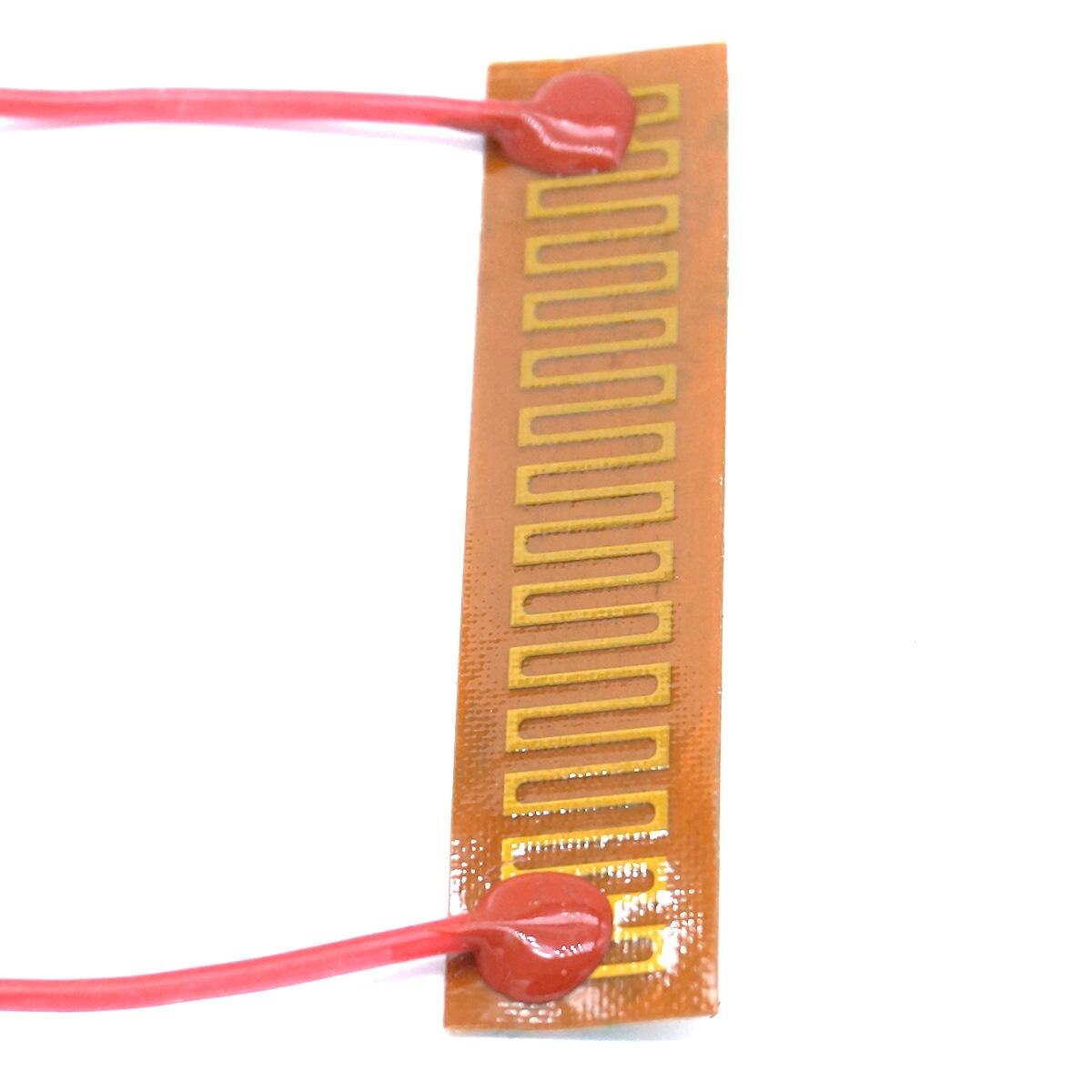 14 x 63mm 10w 12v jævnstrøm bøjelig eletrisk polyimidfilmvarmerelement til