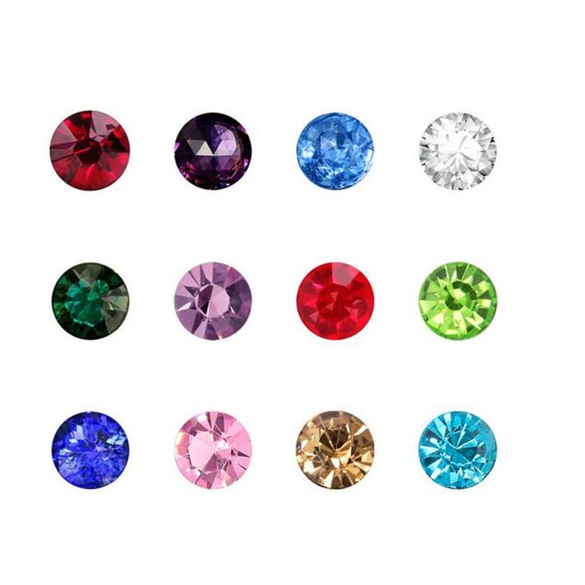 (120 Pcs/lot ) Crystal 3mm Floating Charms 12 Months Birthstones Floating Charms fit Floating Glass Lockets: random Mixed