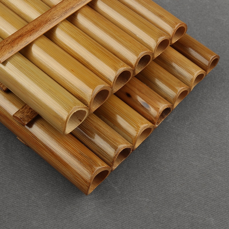 Flûte De style sud-américain, 13 tuyaux, clé G, Instruments De musique Folk, couleur originale, Instrument à vent en bois