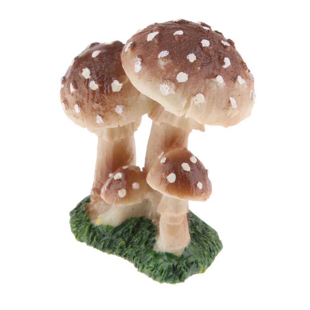 Miniatuur Paddestoel Tafel Decor - Fairy Tuin Hars Miniatuur Paddestoelen: Brown C