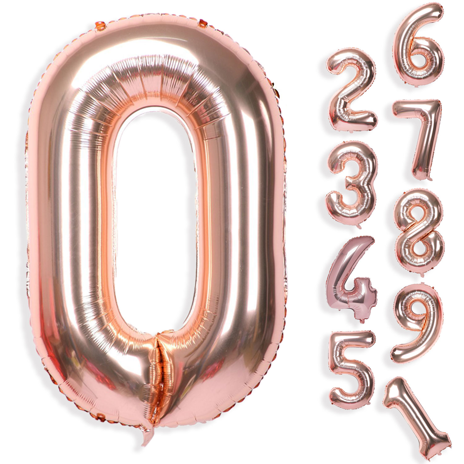 Amawill Happy 20 Birthday Balloons Rose Gold Theme Number 20th Years Old Adult Anniversary Party Decorations Man Woman Supplies